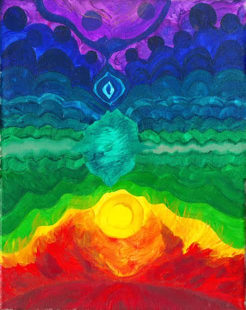 Chakras painting - conversație de la Spirit la Spirit